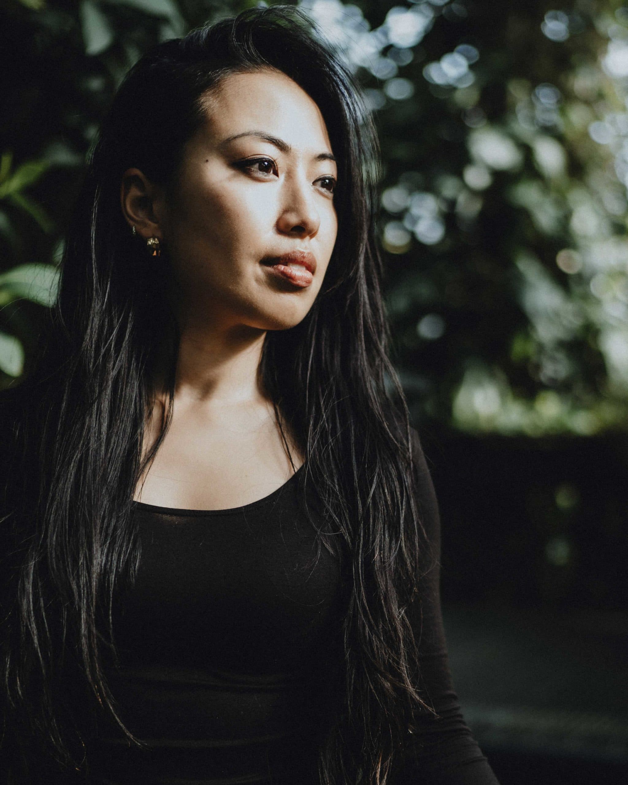 Portrait of contemporary abstract artist Frankie Hsu